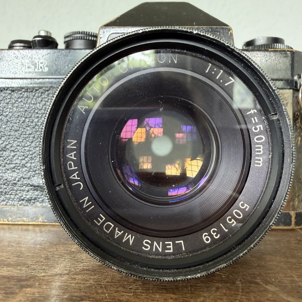 Vintage 1979 CHINON 35mm Film SLR Camera with 50mm f/1:1.7 - Untested Body Lens - Picture 3 of 7